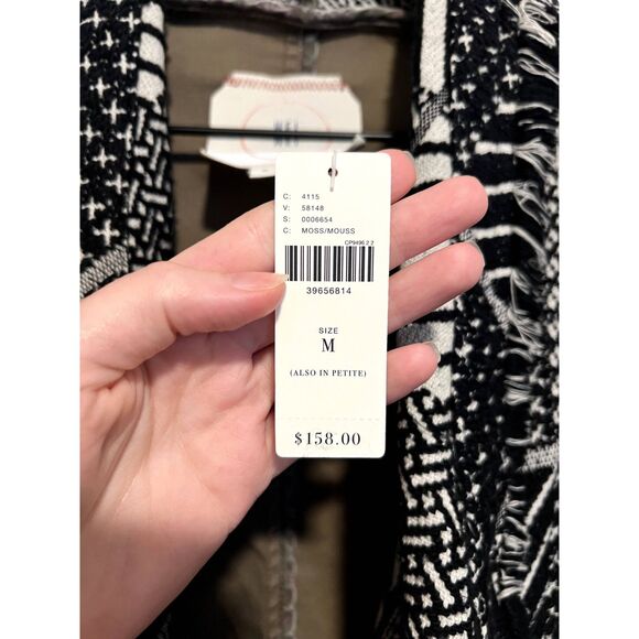 NWT Hei Hei Anthropologie Fieldwork Anorak Fringe Jacket in Moss Size M - Picture 4 of 10